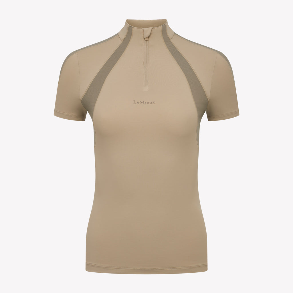 LeMieux Maria Mesh Short Sleeve Baselayer - Almond
