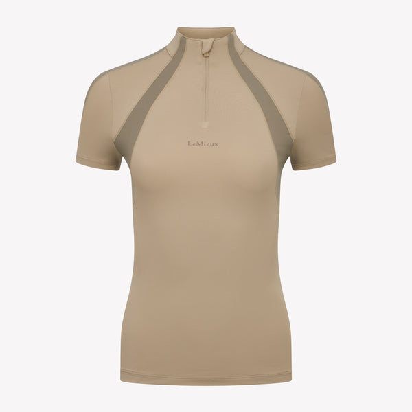 LeMieux Maria Mesh Short Sleeve Baselayer - Almond