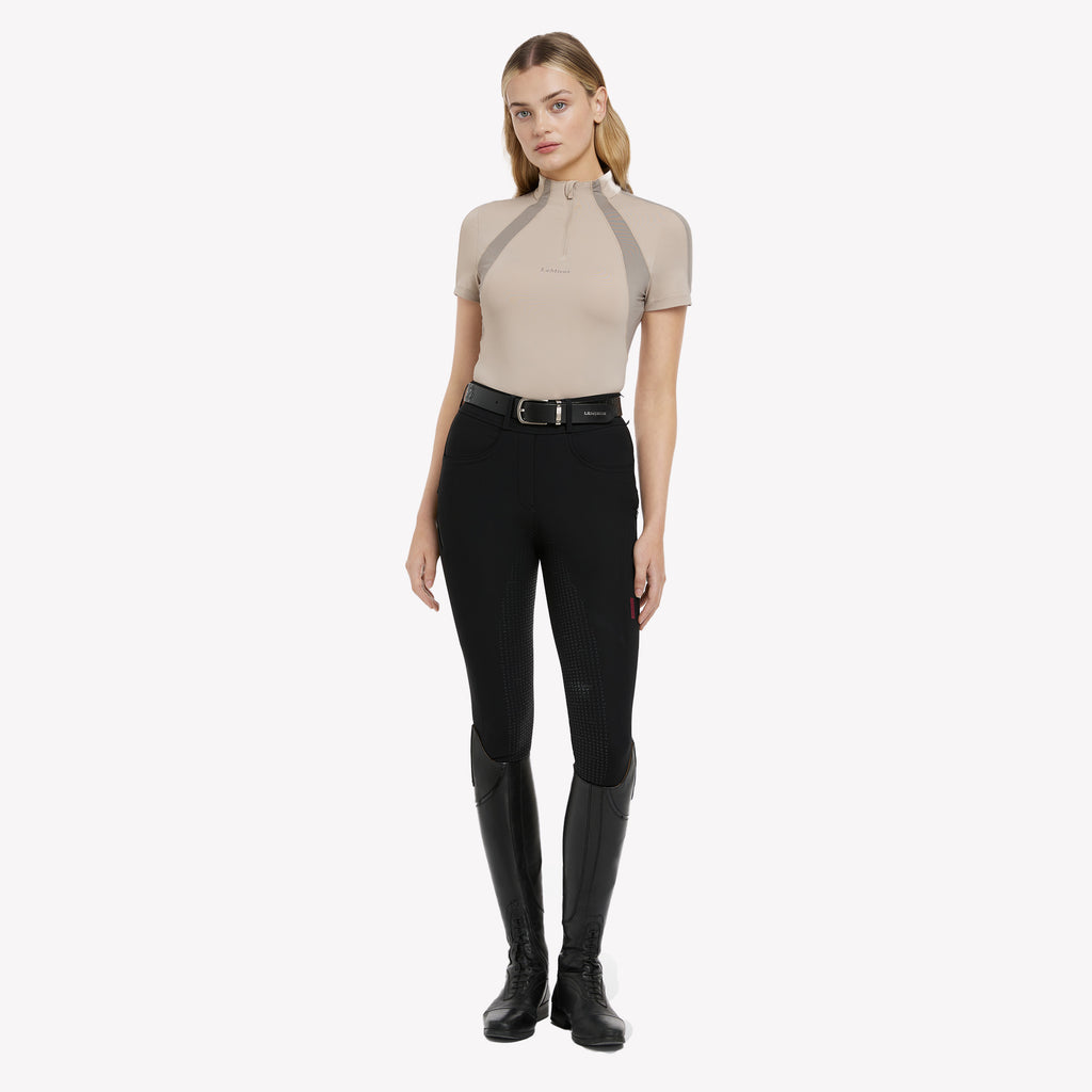 LeMieux Maria Mesh Short Sleeve Baselayer - Almond