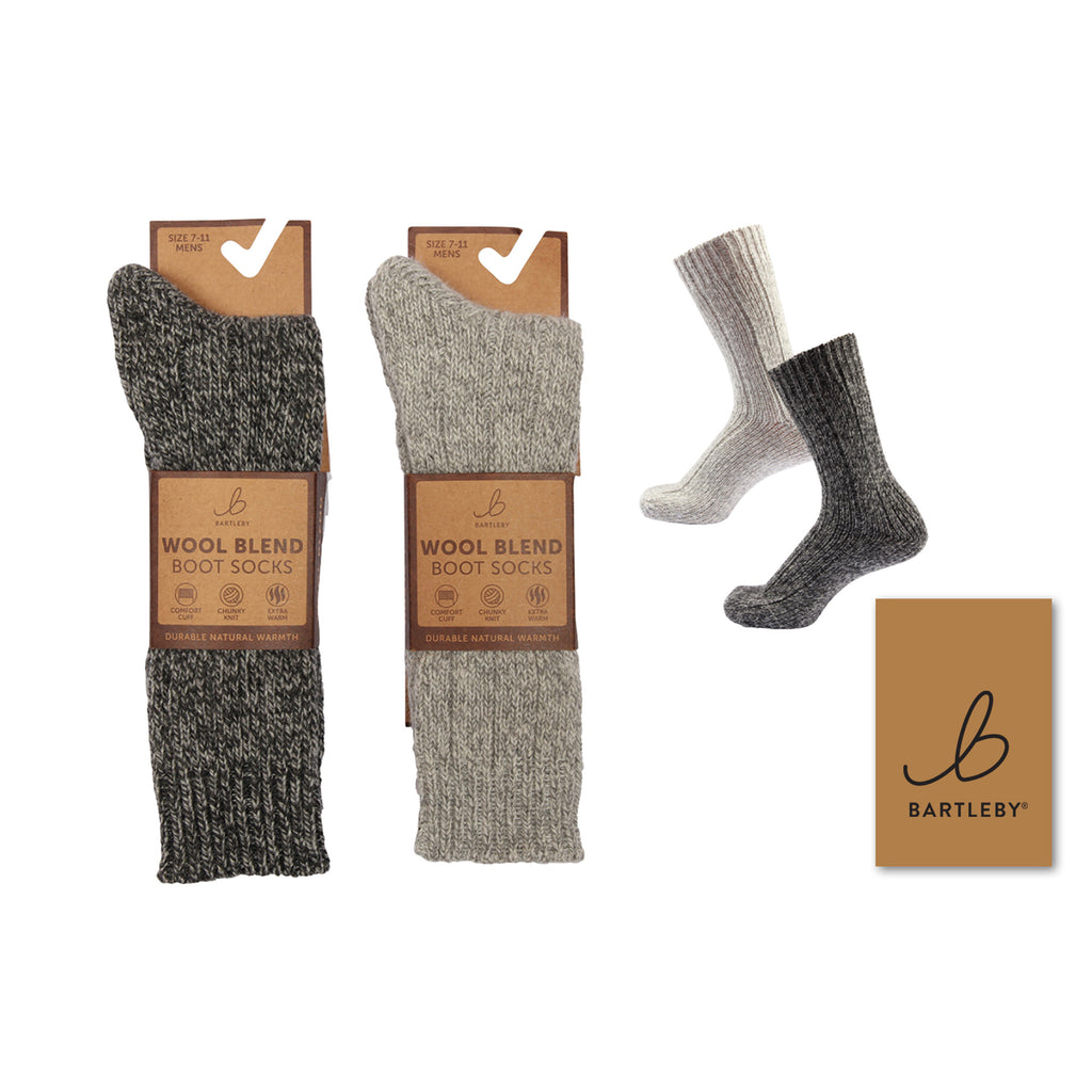 Bartleby Mens Outdoor Boot Socks - Wool