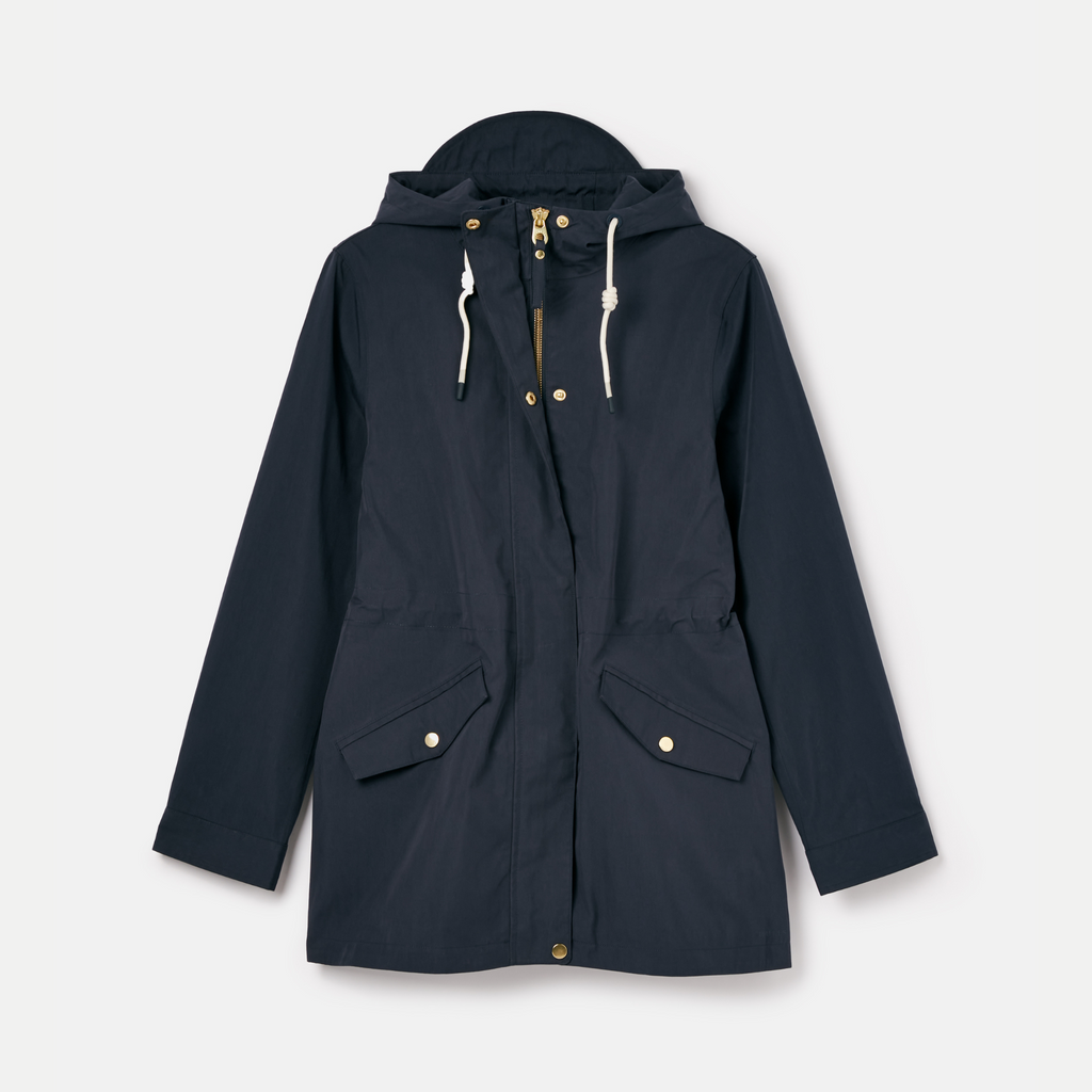Joules Ladies Portwell Waterproof Raincoat - Navy