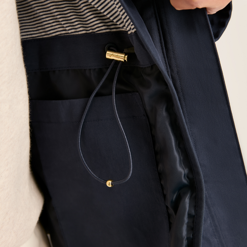 Joules Ladies Portwell Waterproof Raincoat - Navy