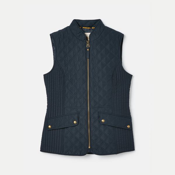 Joules Ladies Minx Showerproof Quilted Gilet - Navy