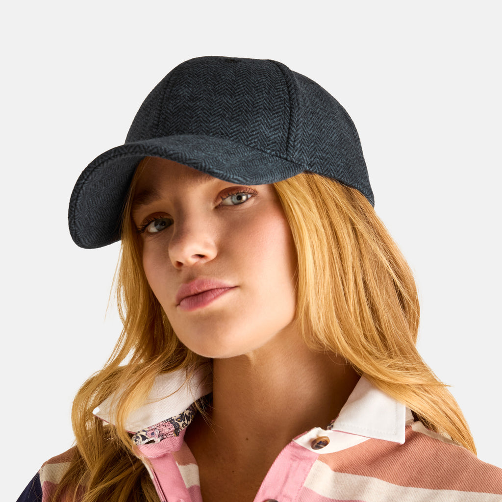 Joules Daley Herringbone Cap - Navy