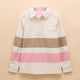 Joules Ladies Brinley Deck Shirt - Tan/Pink