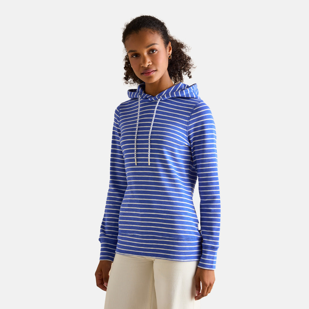 Joules Ladies Marlston Hoodie - Blue Stripe
