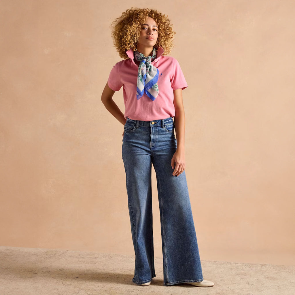 Joules Ladies Woody Polo Shirt - Pink
