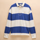 Joules Mens Slub Rugby Top - Cream/Blue
