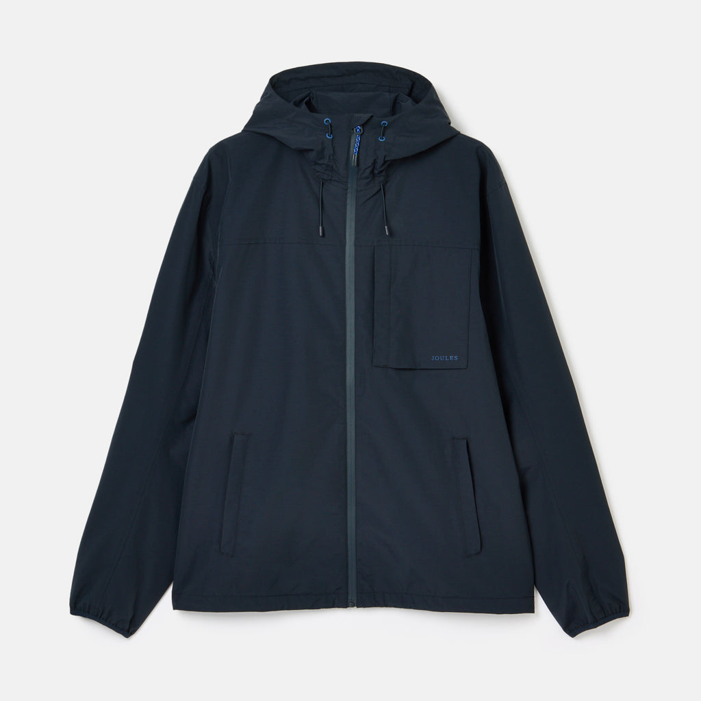 Joules Mens Ayston Lightweight Waterproof Coat - Navy