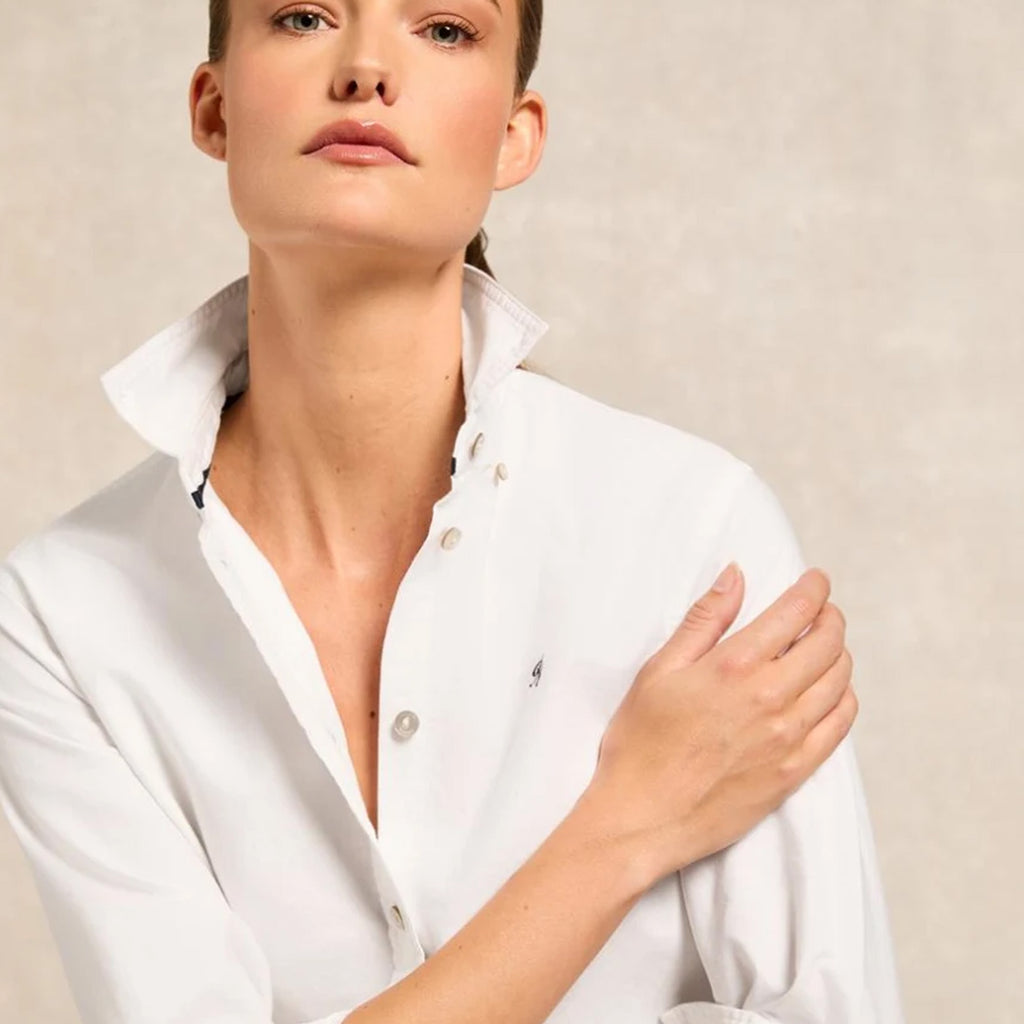 Holland Cooper Ladies Oxford Shirt - White