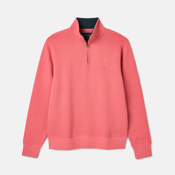 Joules Mens Alistair French Ribbed Knit Sweatshirt - Pink