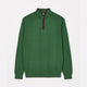 Joules Mens Hillside Quarter Zip Knitted Jumper - Green