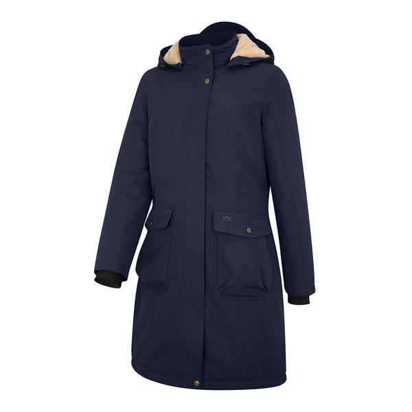 Hoggs of Fife Ladies Walker Long Coat - Ink Navy