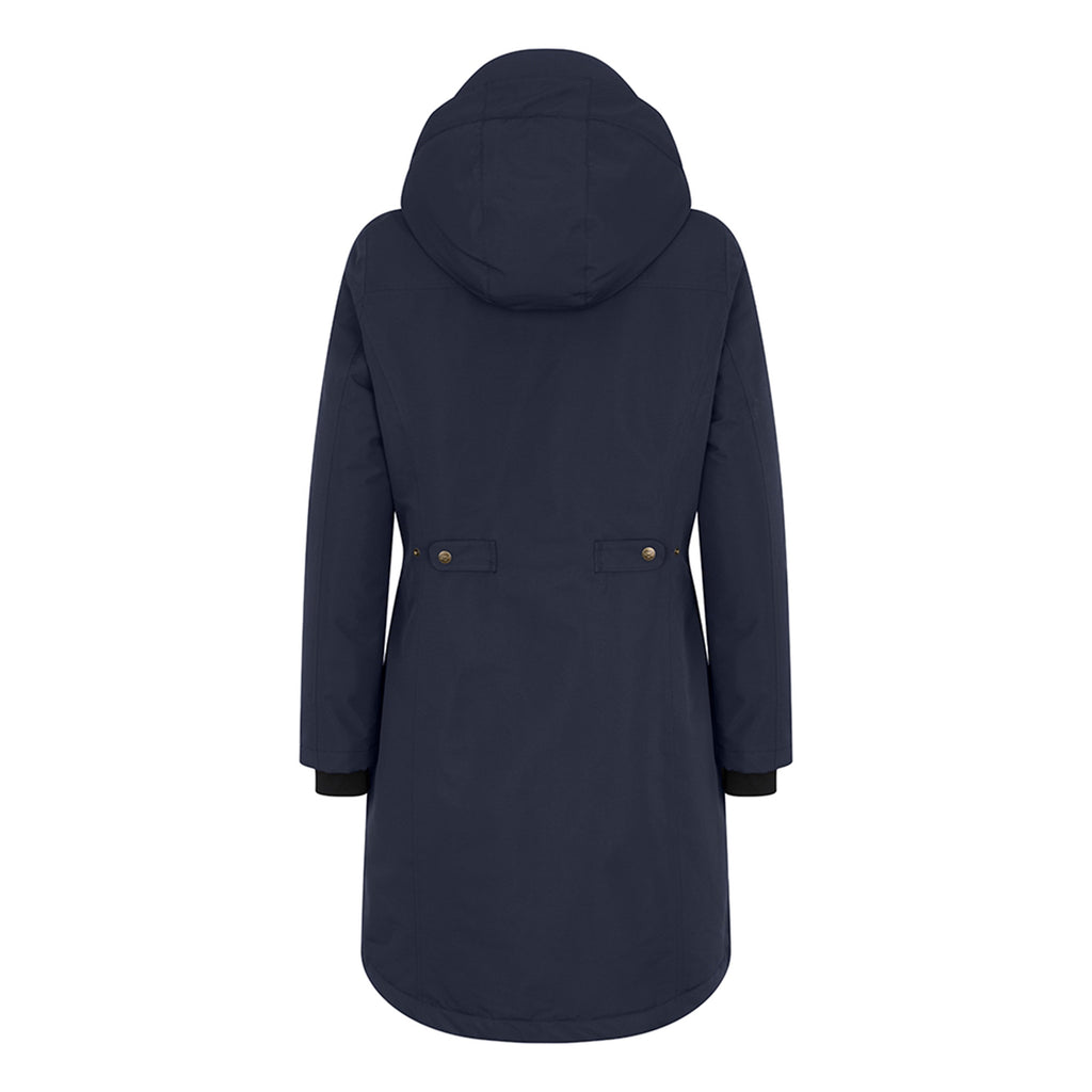 Hoggs of Fife Ladies Walker Long Coat - Ink Navy