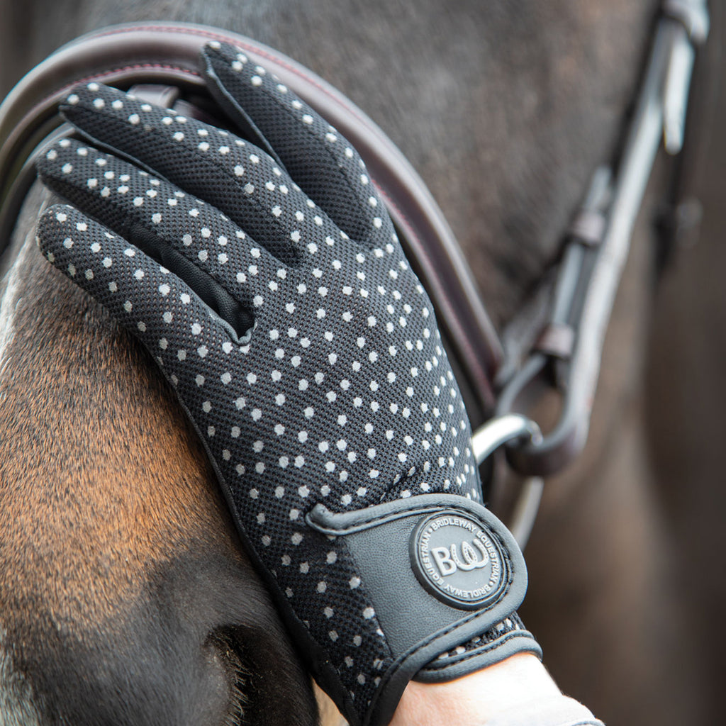 Bridleway Cheltenham Riding Gloves - Black