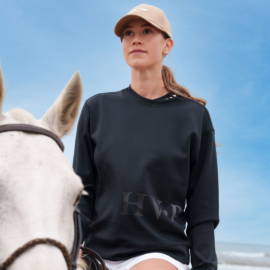 HV Polo Ladies Jenna Tech Sweater - Black