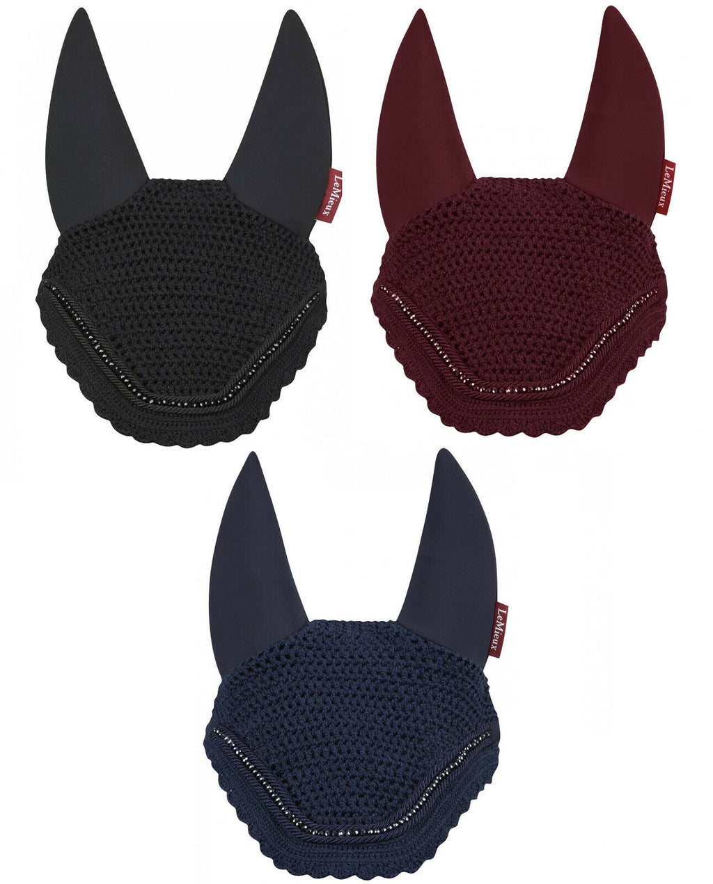 LeMieux Diamante Acoustic Fly Hood - Black