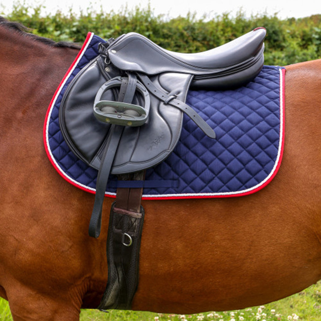 Hy Equestrian Splendid Showjump Saddle Pad - Navy