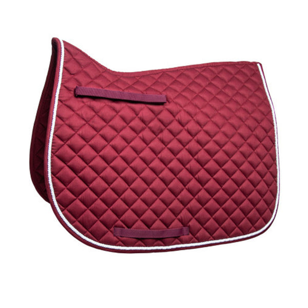 Hy Equestrian Splendid Showjump Saddle Pad - Burgundy