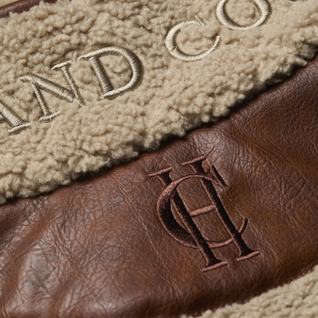 Holland Cooper Country Fleece Jacket - Natural Borg