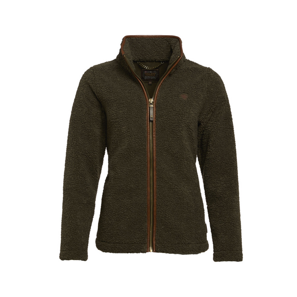 Holland Cooper Country Fleece Jacket - Khaki Borg