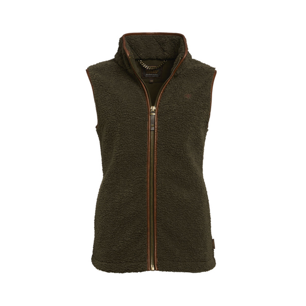 Holland Cooper Country Fleece Gilet - Khaki Borg