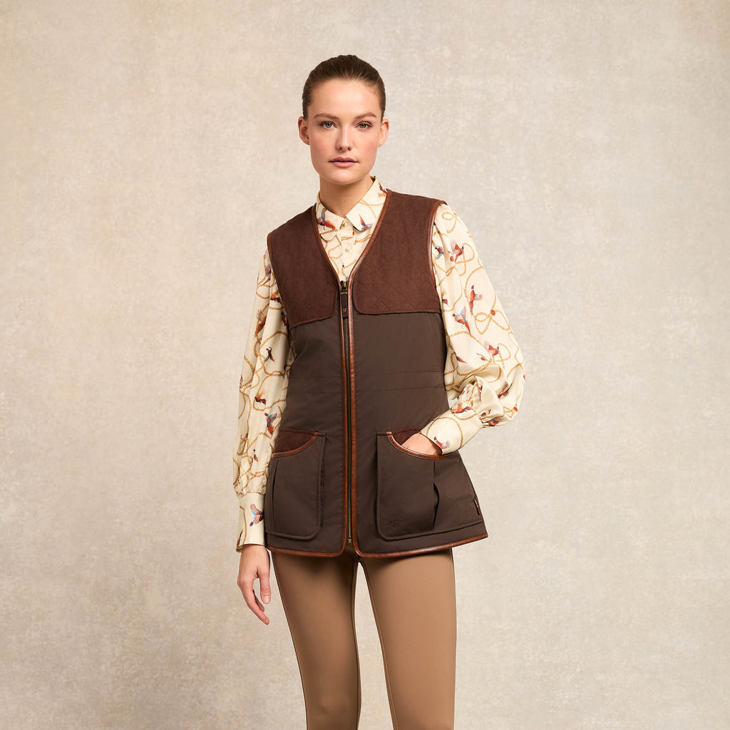 Holland Cooper Clay Vest - Chocolate
