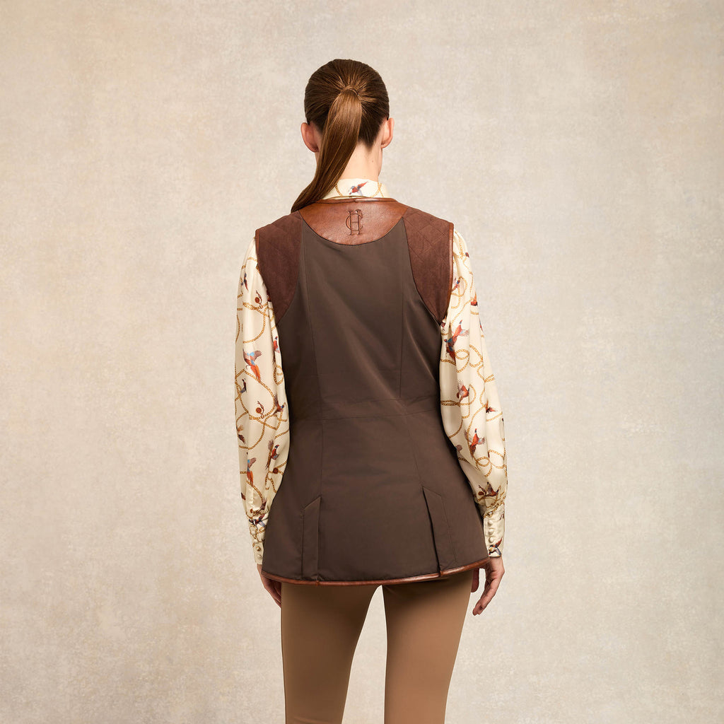 Holland Cooper Clay Vest - Chocolate