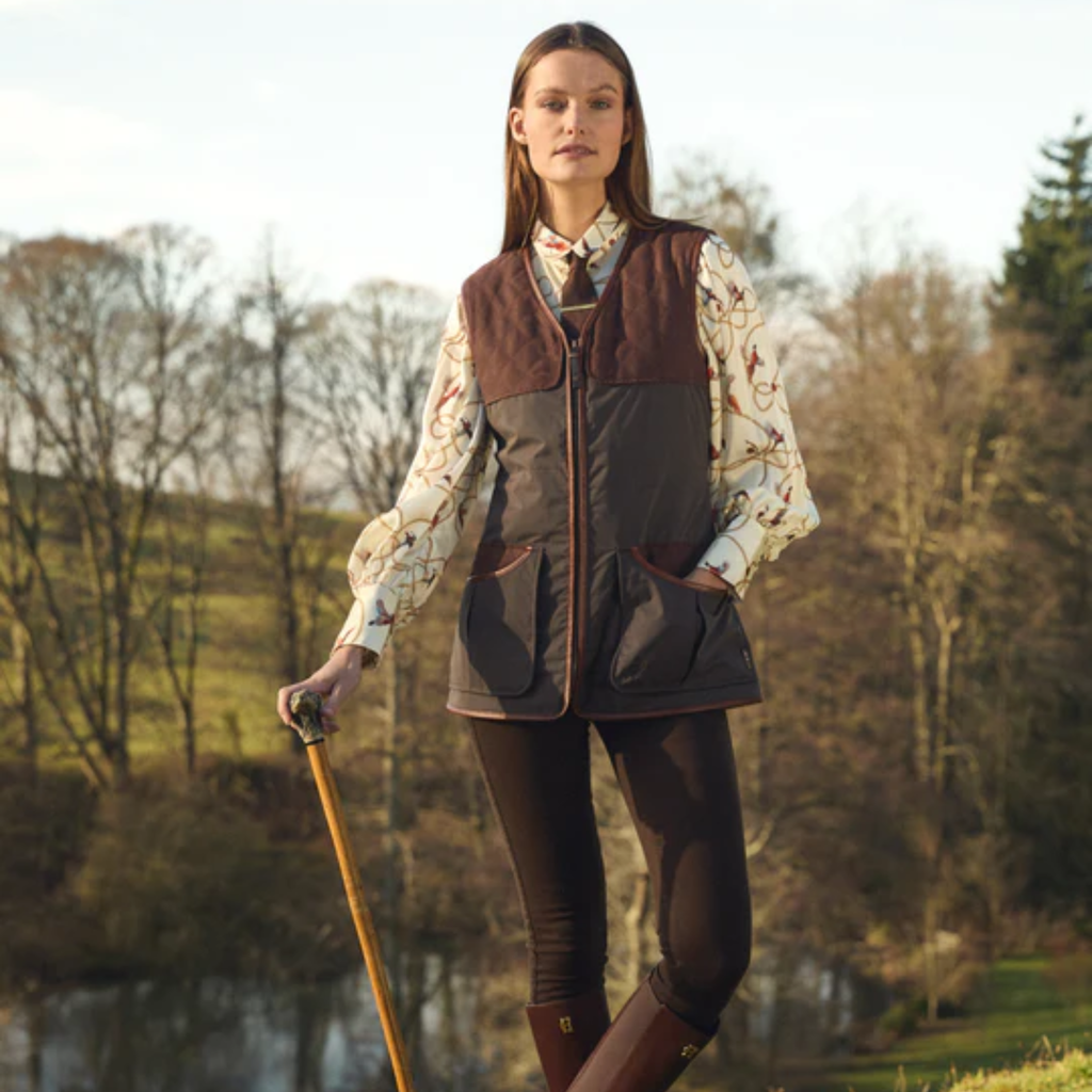 Holland Cooper Clay Vest - Chocolate