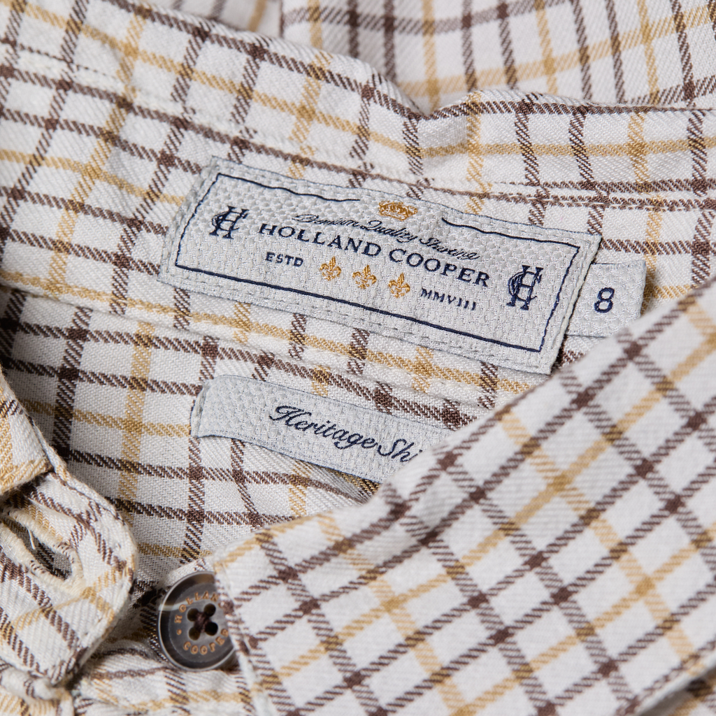 Holland Cooper Heritage Shirt - Cheltenham Camel Check