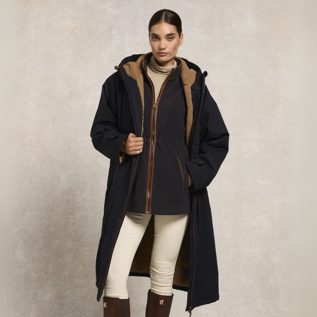 Holland Cooper One Size Waterproof Coat - Ink Navy