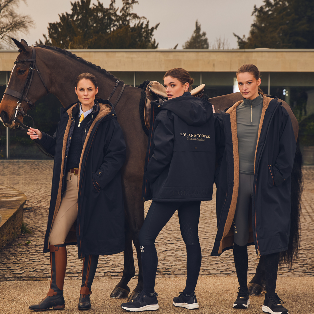 Holland Cooper One Size Waterproof Coat - Ink Navy