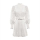 Holland Cooper Collarless Broderie Mini Dress - White