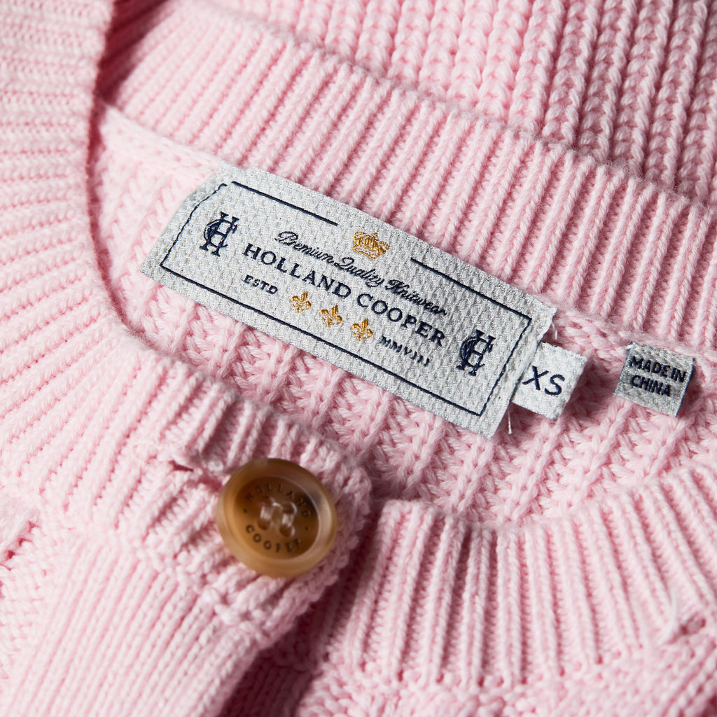 Holland Cooper Cotswold Cardigan - Soft Pink