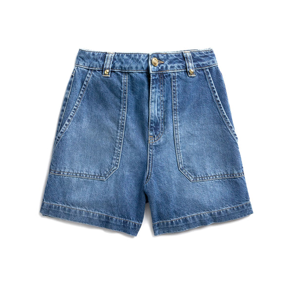 Holland Cooper Utility Denim Shorts - Denim