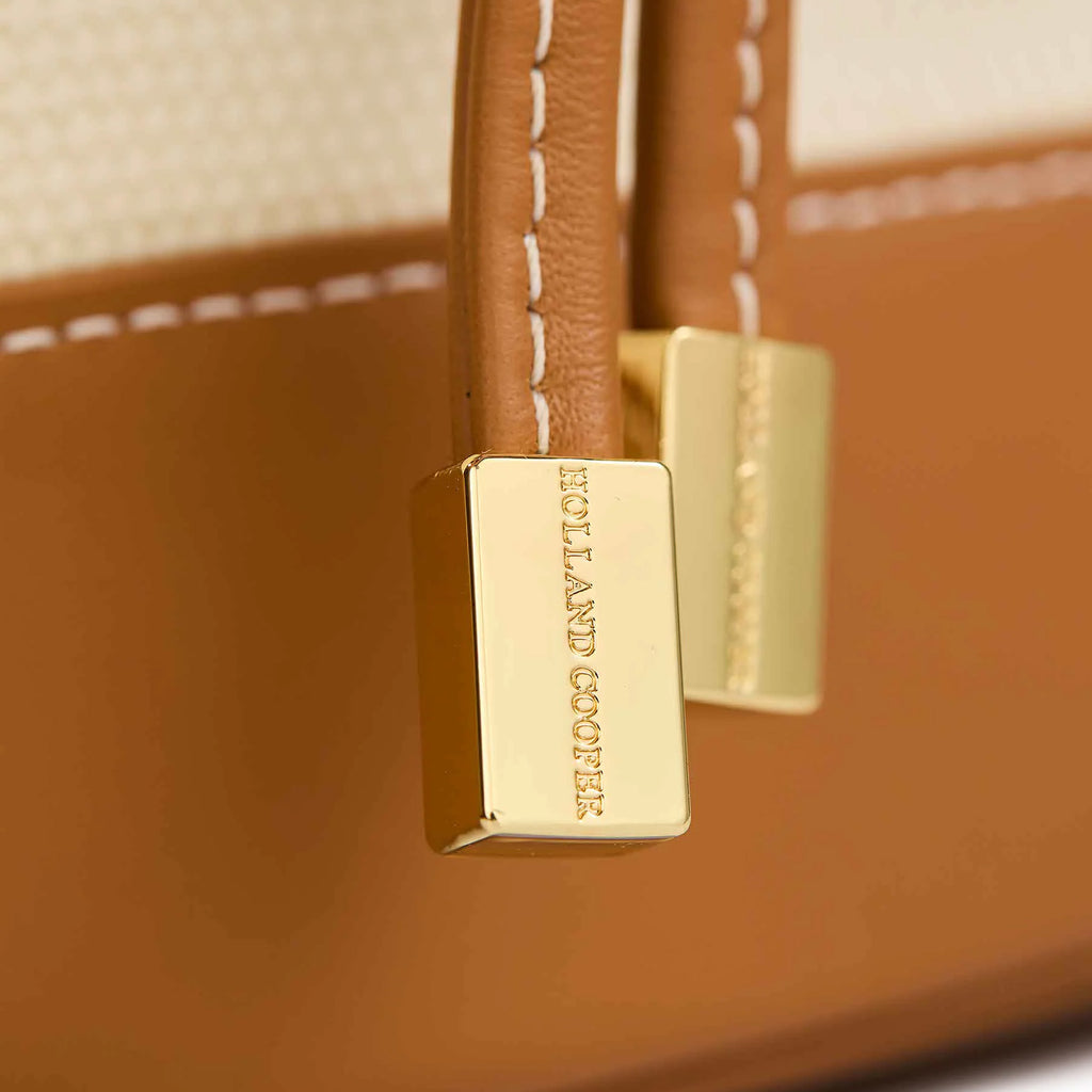 Holland Cooper Amalfi Bucket Bag - Tan Canvas