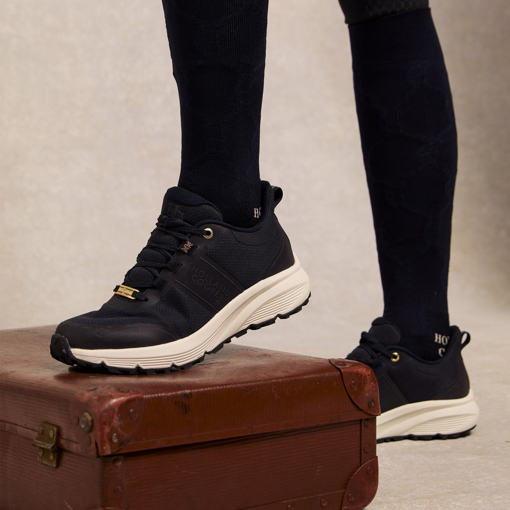 Holland Cooper Burghley Waterproof Trainer - Ink Navy