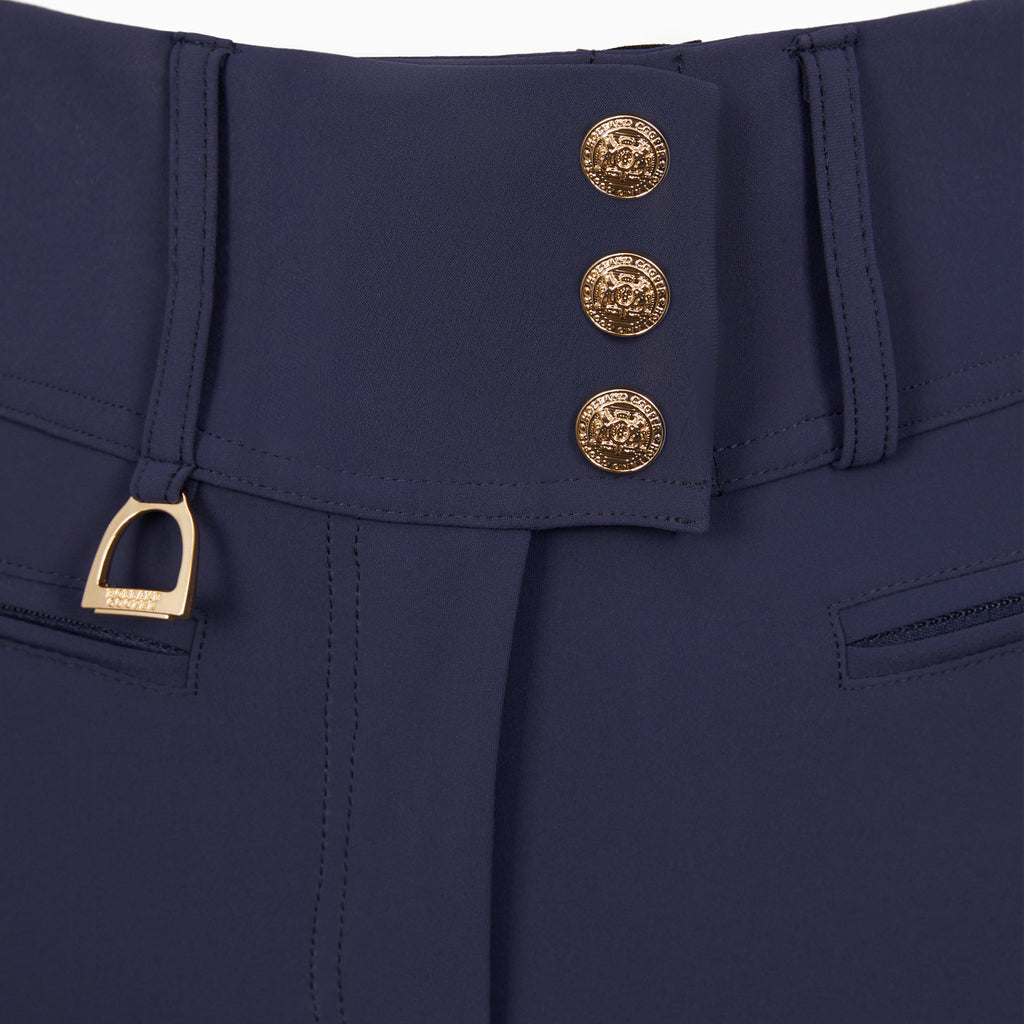 Holland Cooper Premium High Rise Breeches - Yale Blue