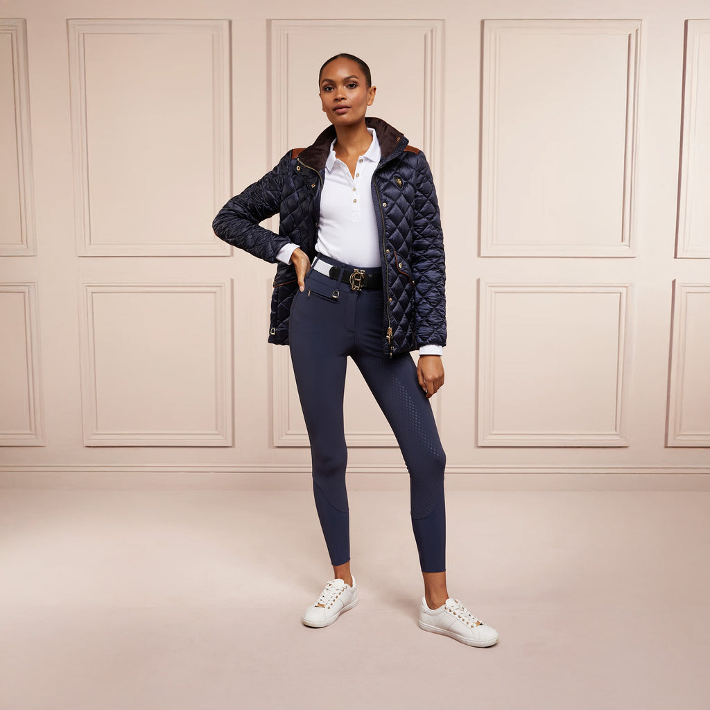 Holland Cooper Premium High Rise Breeches - Yale Blue