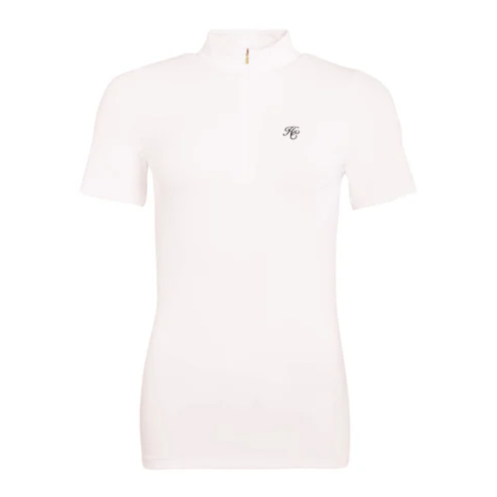 Holland Cooper Burghley Short Sleeve Base Layer - White