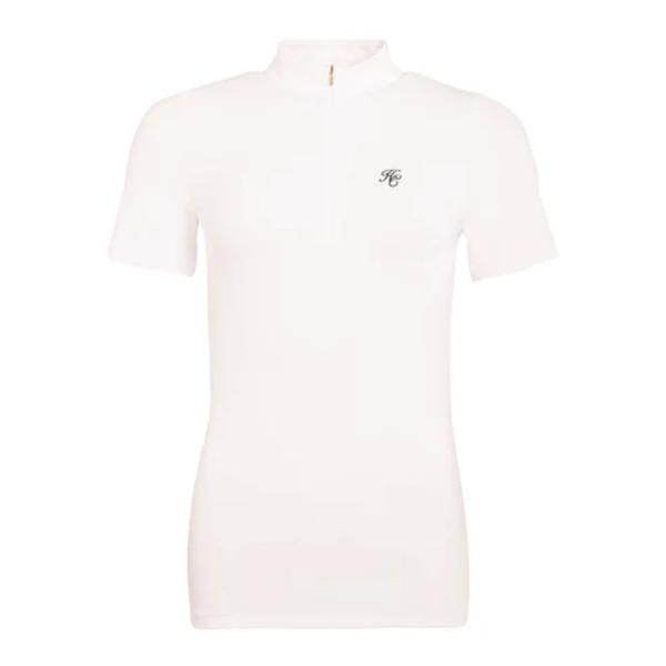 Holland Cooper Burghley Short Sleeve Base Layer - White