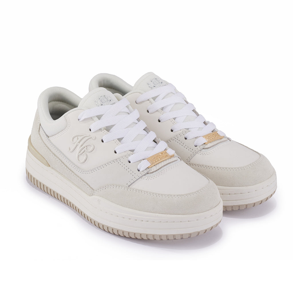 Holland Cooper Retro Trainer - Off White