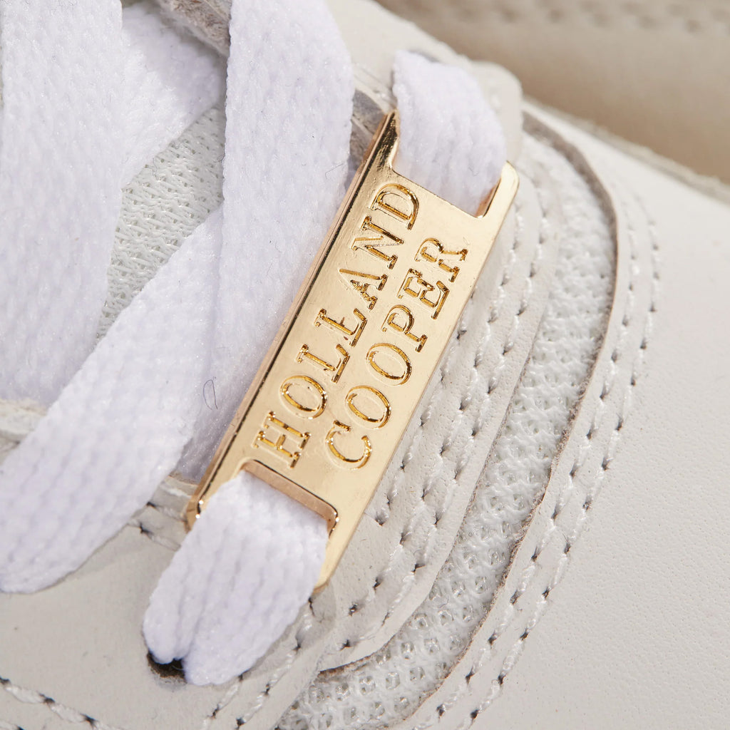 Holland Cooper Retro Trainer - Off White