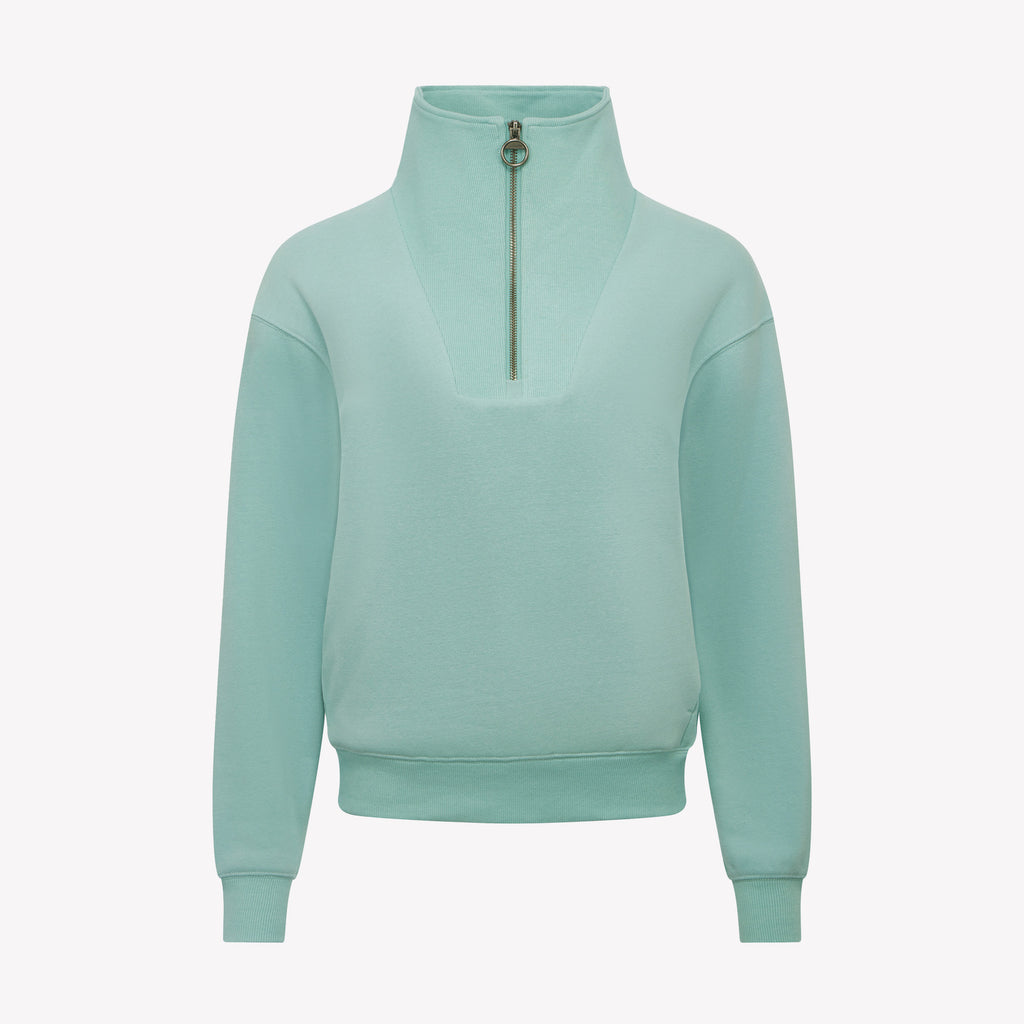 LeMieux Keira Quarter Neck Sweat - Aqua