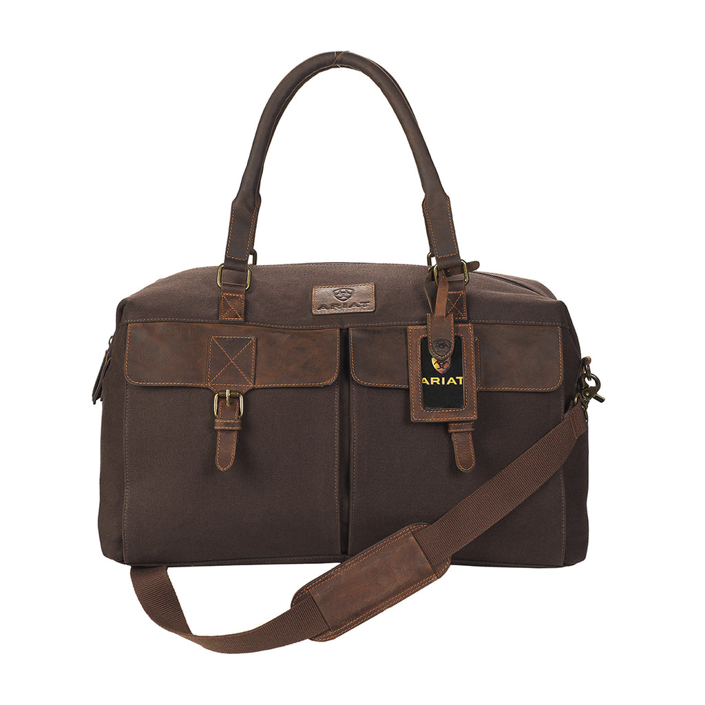 Ariat Canvas Duffle Bag - Brown