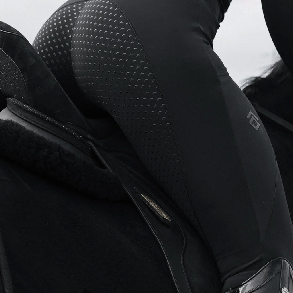 Aztec Diamond Core Leggings Full Seat - Black