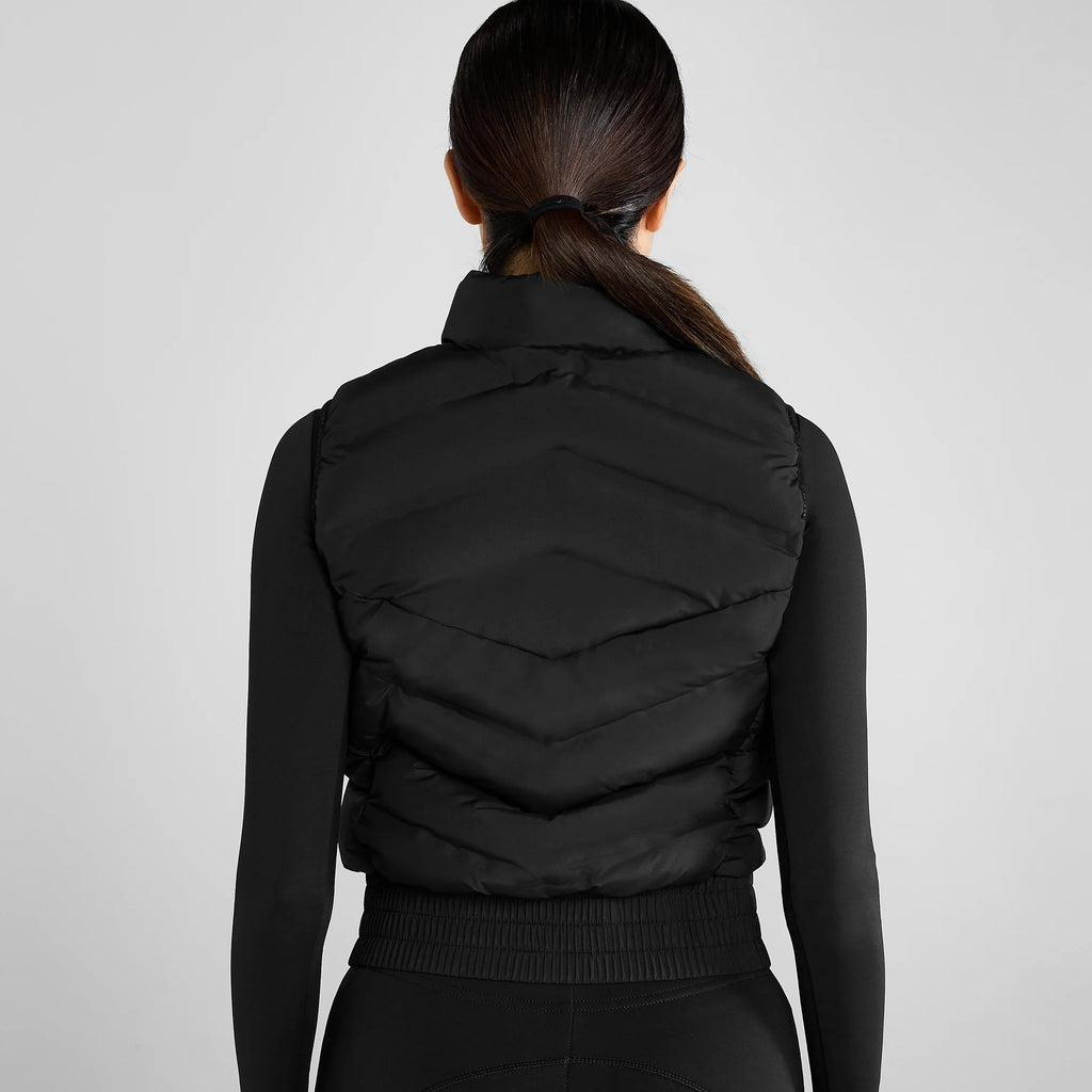 Aztec Diamond Lightweight Gilet - Black