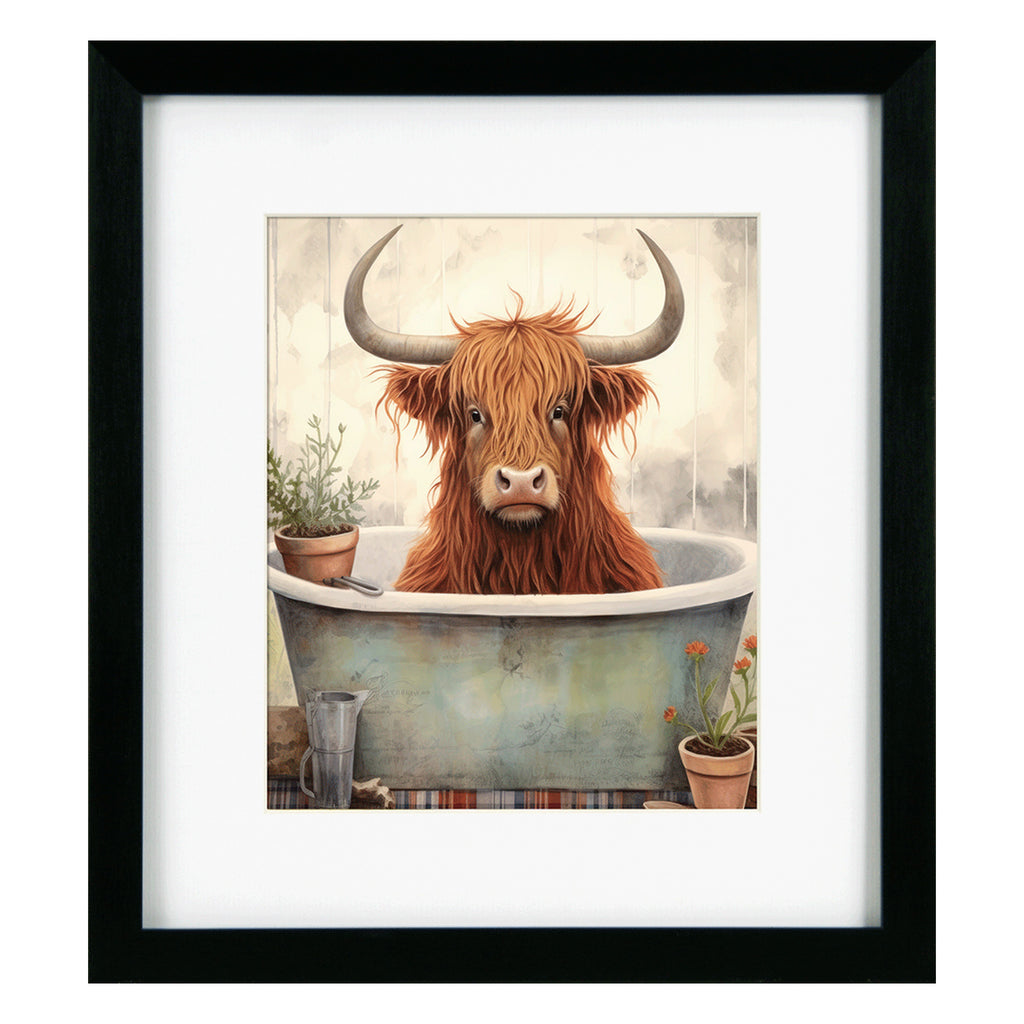 Camelot Bathroom Joy IV - Highland Cow