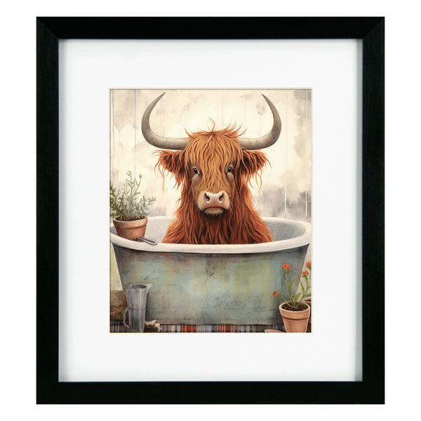 Camelot Bathroom Joy IV - Highland Cow