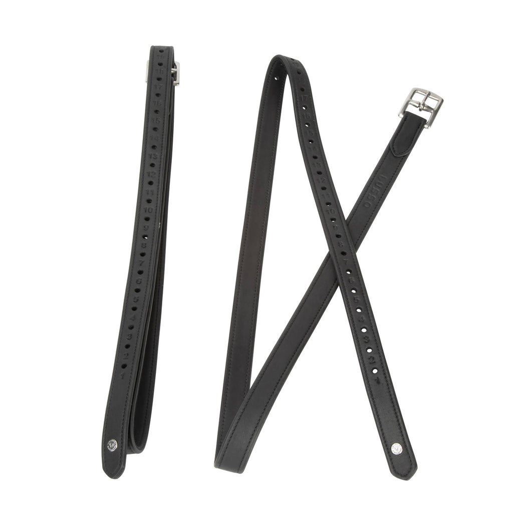 Velociti Lusso Wrapped Stirrup Leathers - Black